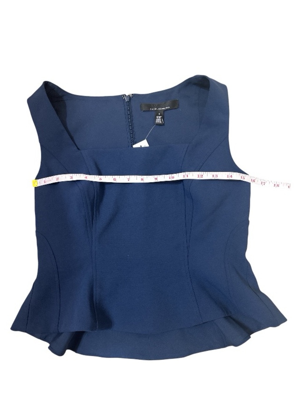 White House Black Market Peplum Bustier Tank Size 4 NWT - Picture 6 of 9